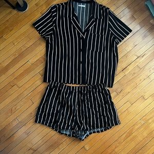 Reformation striped pajama set size XL